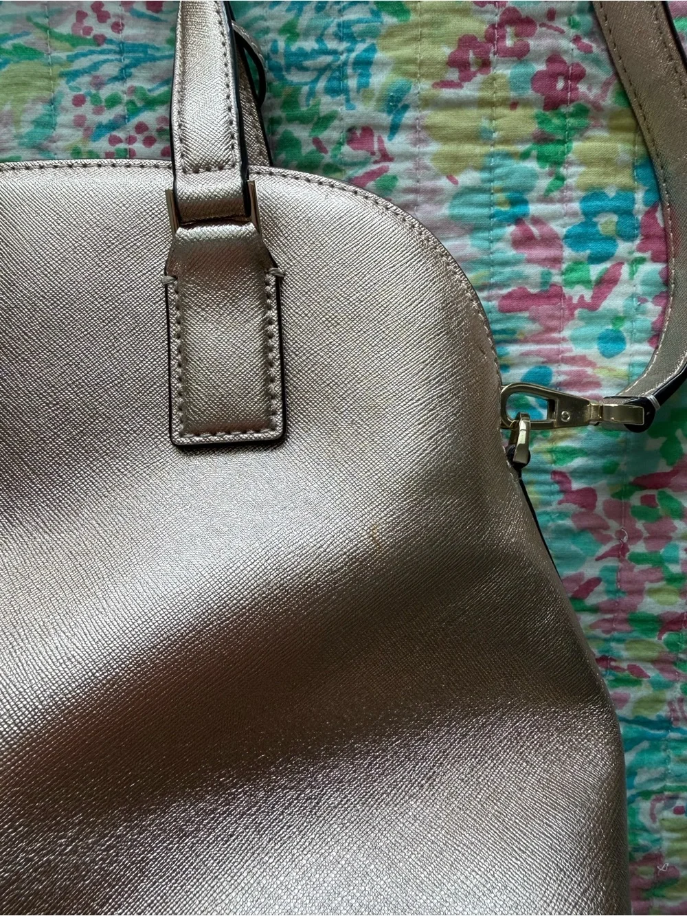 kate spade Rose Gold Dome Satchel
